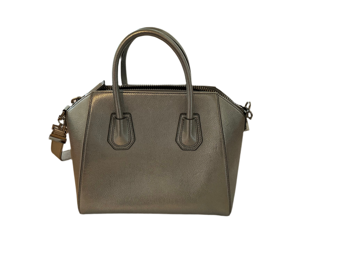 Givenchy Silver Metallic Mini Antigona