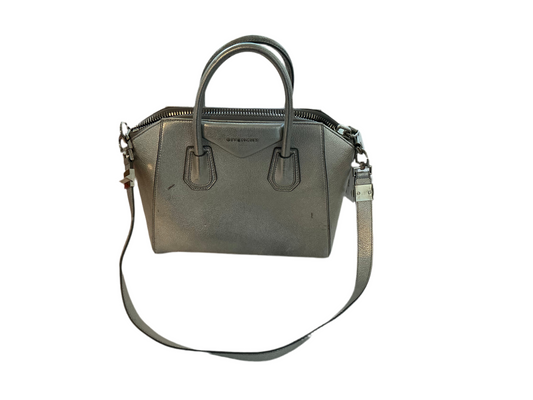 Givenchy Silver Metallic Mini Antigona