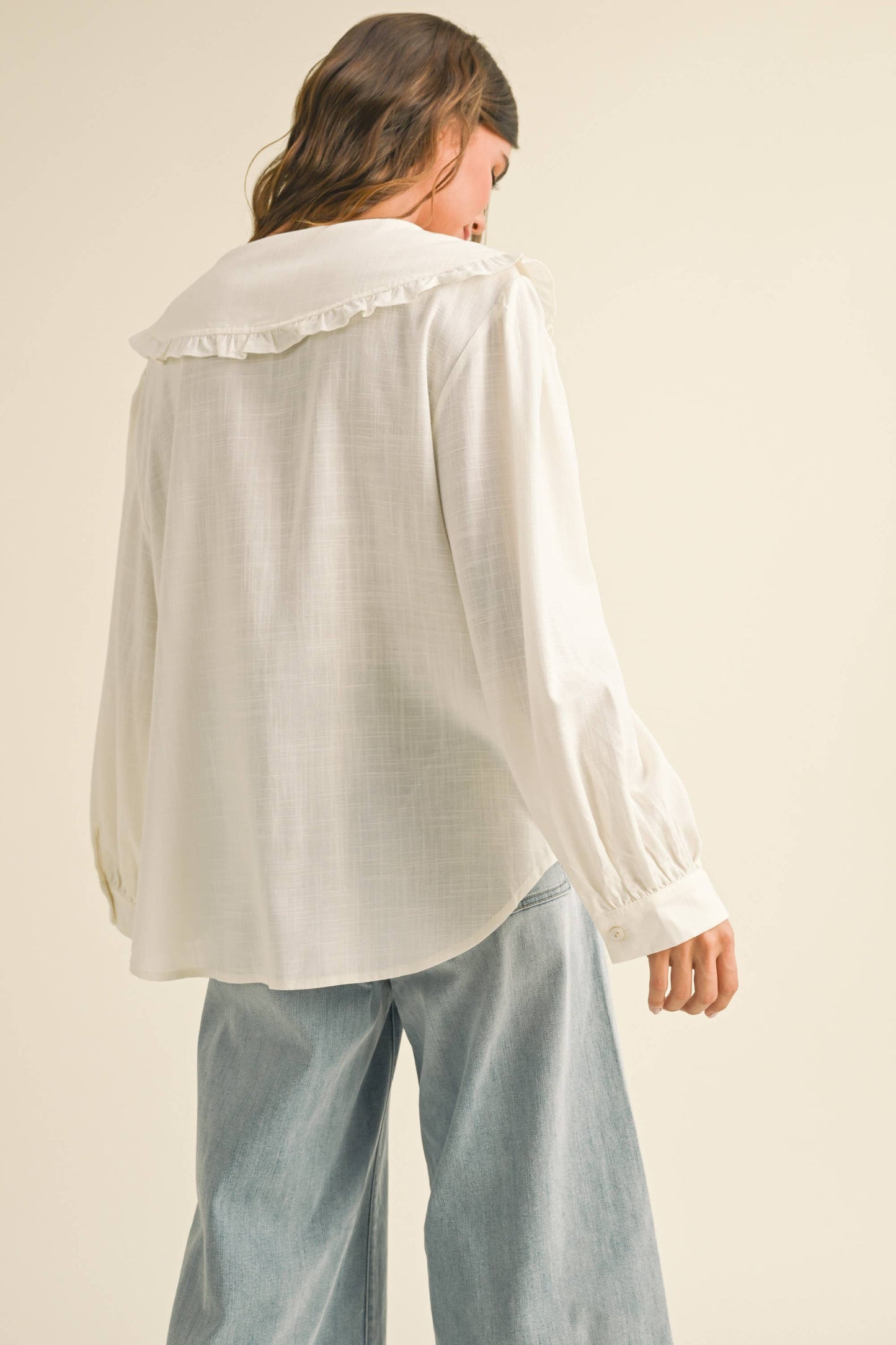 LYDIA: Peter Pan Collar Blouse