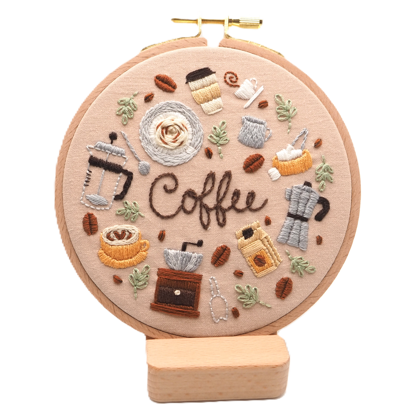 DIY Embroidery Kit Coffee Lover from Coffee & Tea Collection