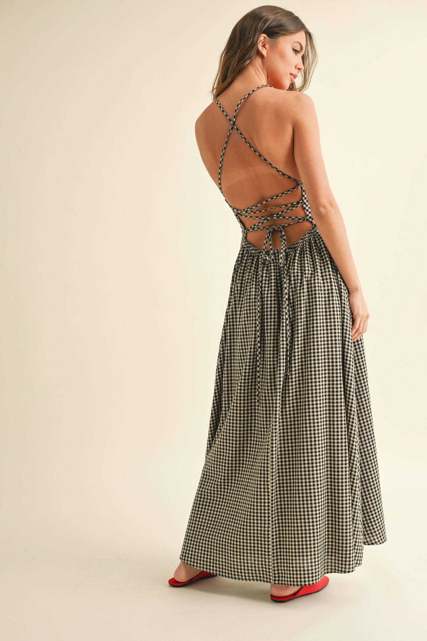 VERONIKA: GINGHAM PATTERN DRESS