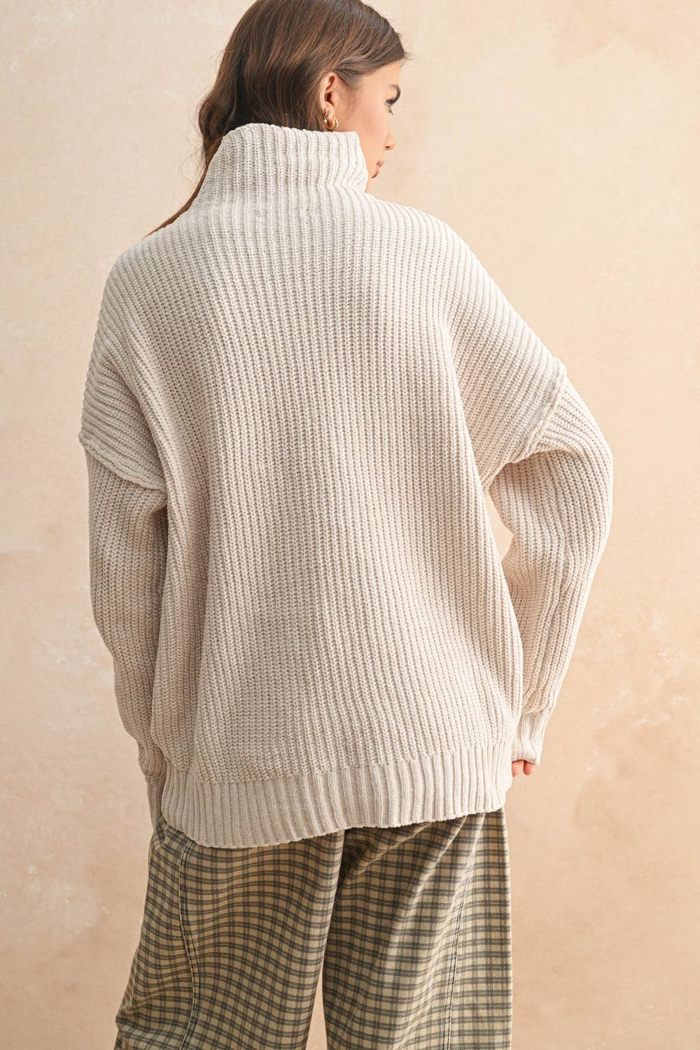 Chloe: Chenille High Neck Sweater