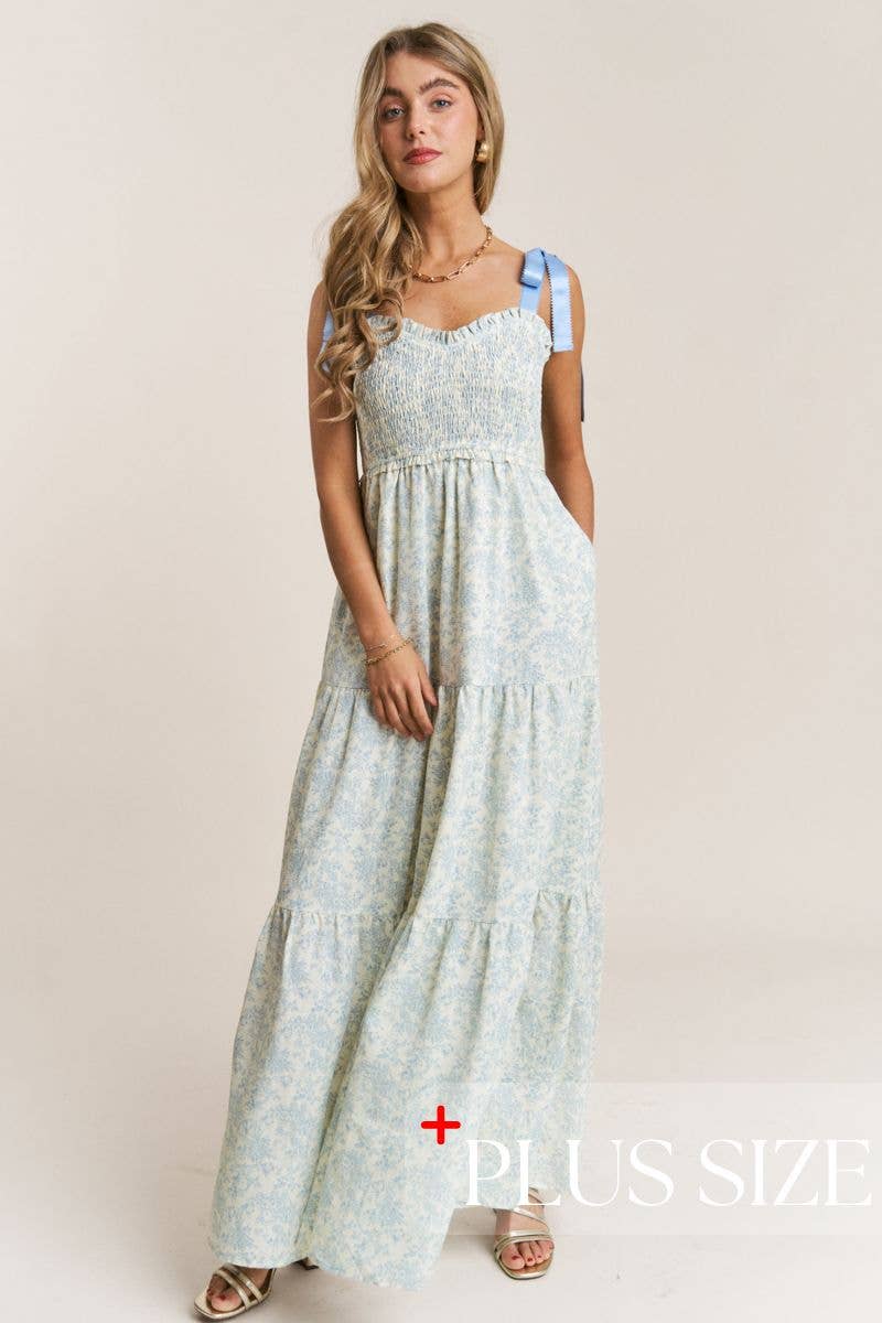 MEADOW: Floral Tiered Maxi Dress