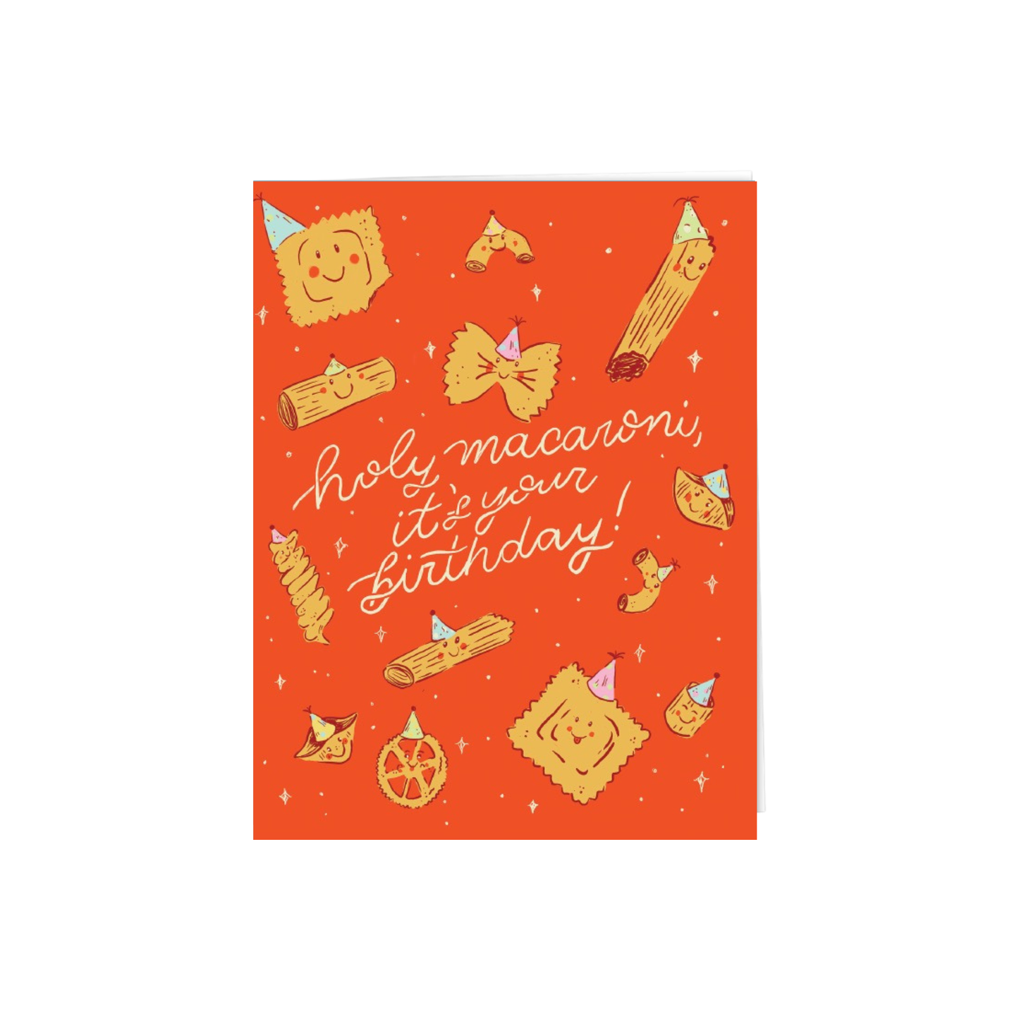 Holy Macaroni Birthday Greeting Card