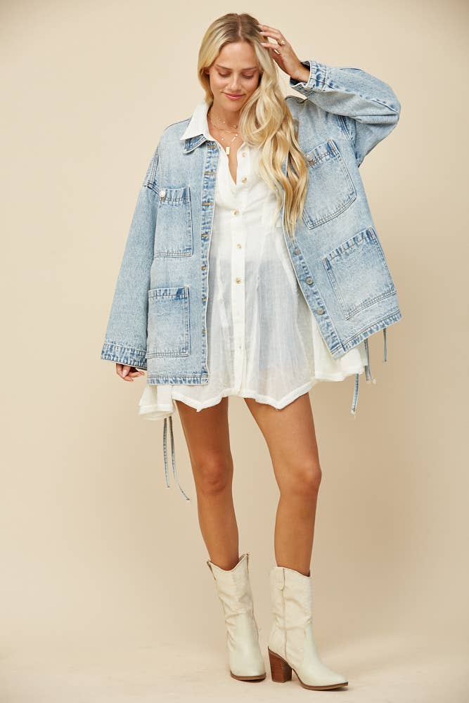 FESTIVAL: Oversized Denim Jacket