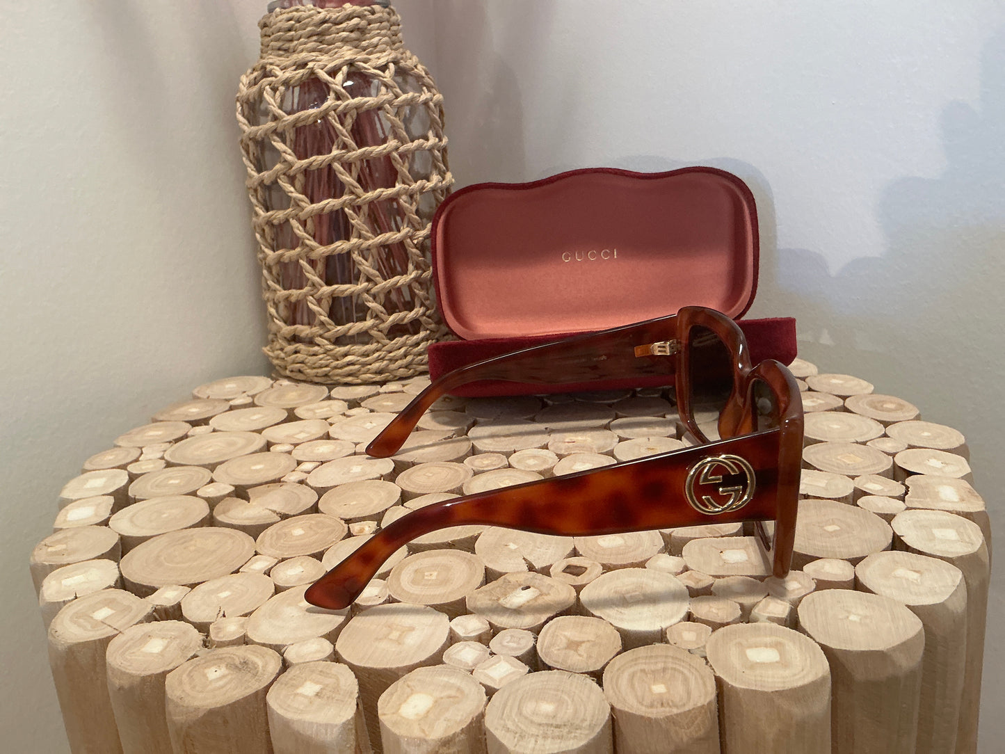 Gucci Tortoise Shell Square Sunglasses