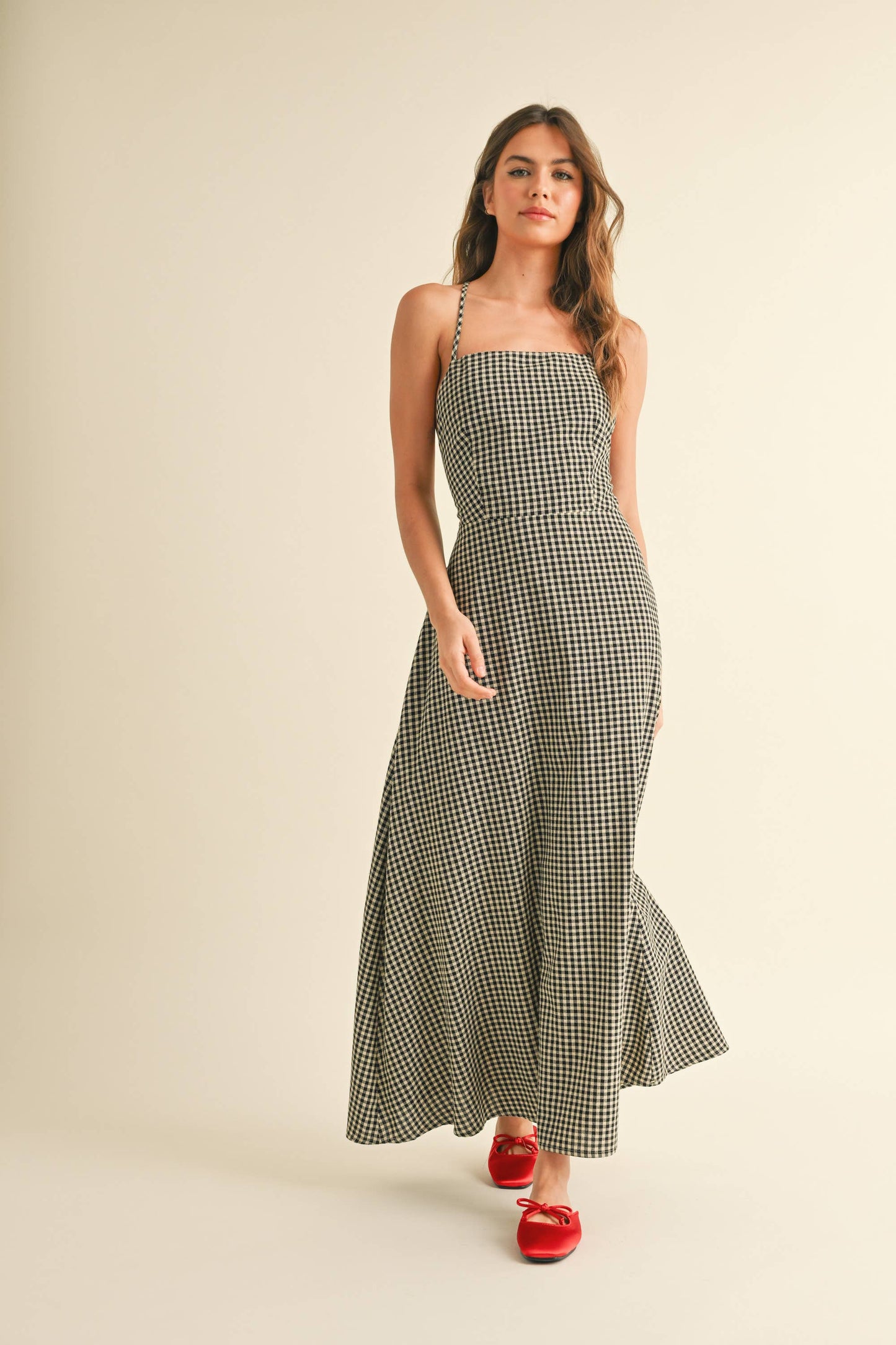VERONIKA: GINGHAM PATTERN DRESS