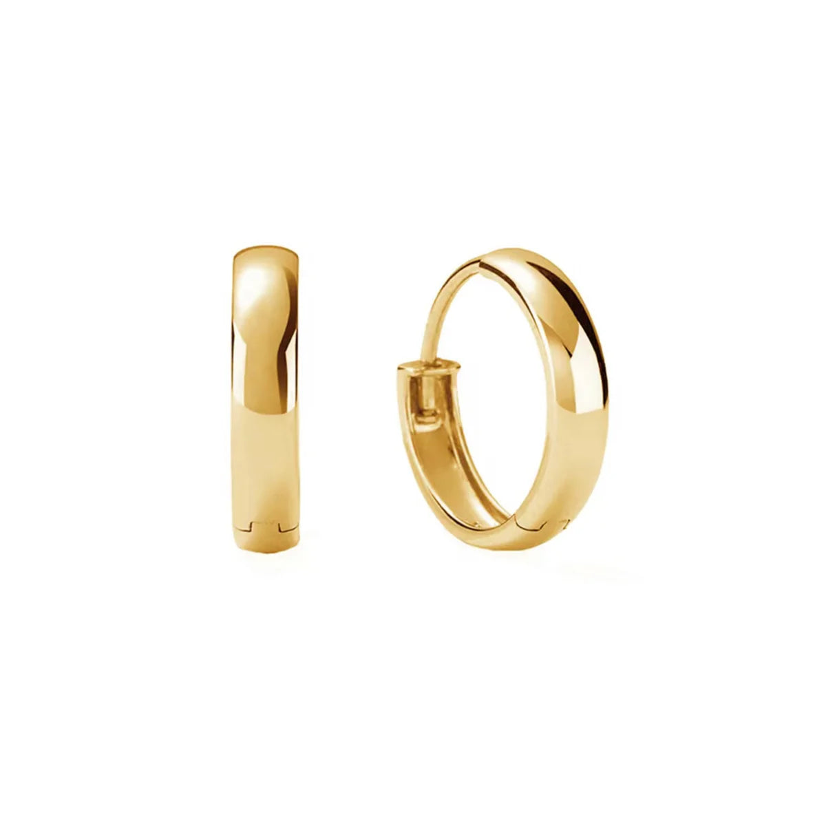 TUBE HUGGIE HOOP EARRINGS