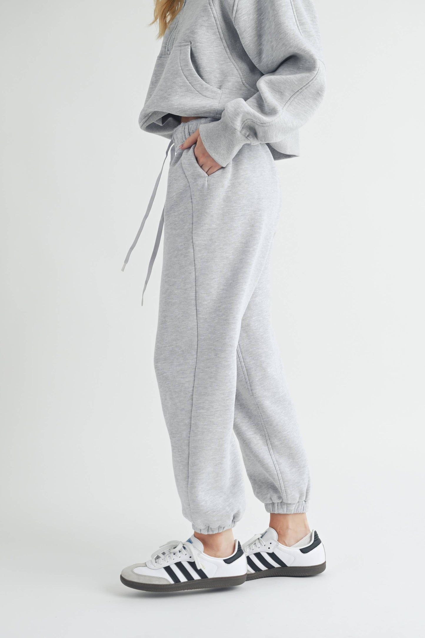 COURTNEY: Heather Grey Joggers