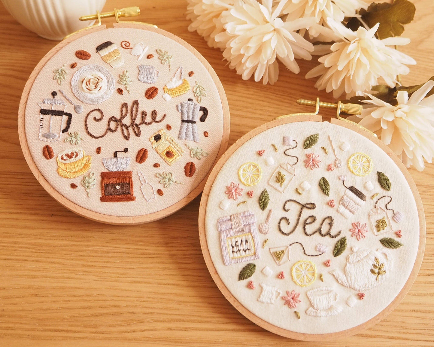 DIY Embroidery Kit Coffee Lover from Coffee & Tea Collection