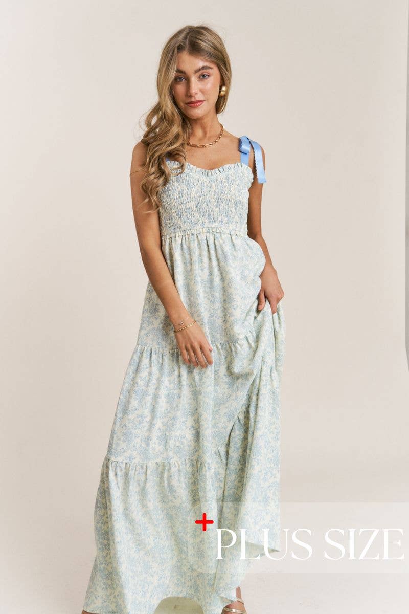 MEADOW: Floral Tiered Maxi Dress