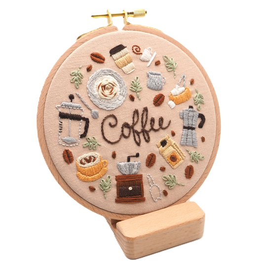 DIY Embroidery Kit Coffee Lover from Coffee & Tea Collection