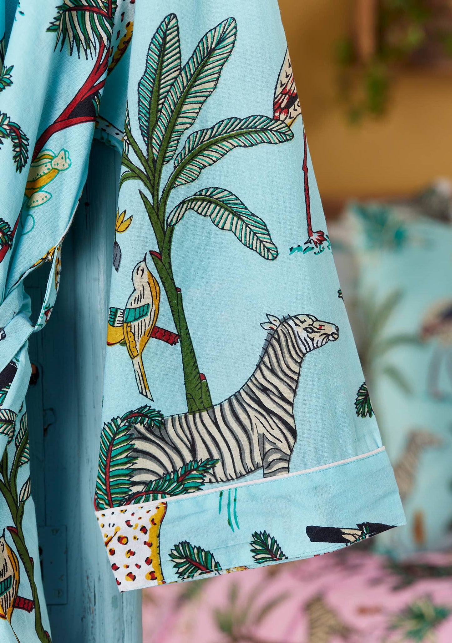 Jungle Print Robe - Jade