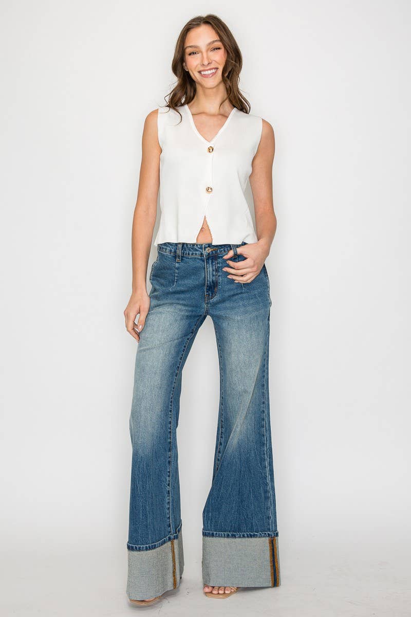 KHLOE: Knit Button Vest