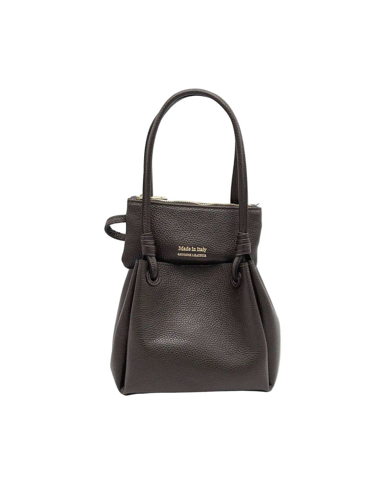 LEAH: Leather Shoulder Bag