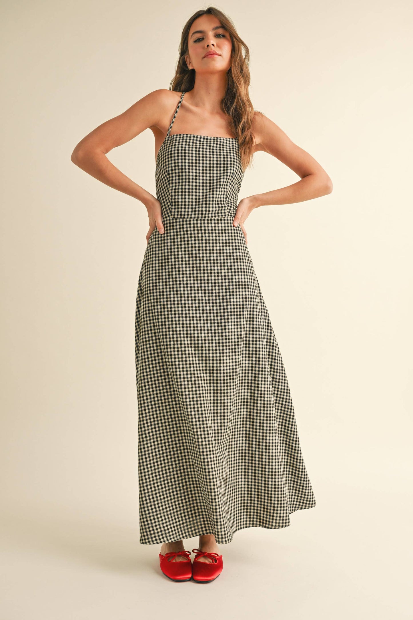 VERONIKA: GINGHAM PATTERN DRESS