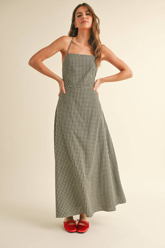 VERONIKA: GINGHAM PATTERN DRESS