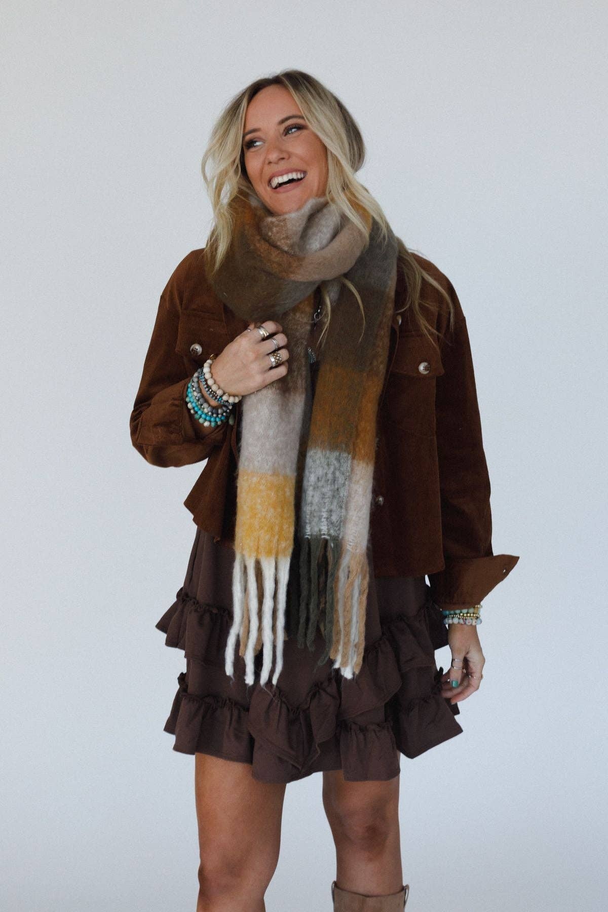 EVEREST: Cozy Fall Plaid Scarf