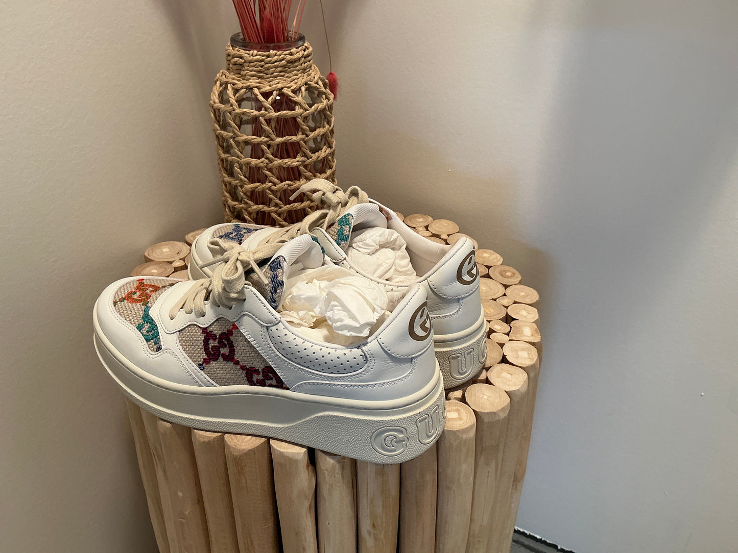 Gucci Platform Sneakers: Size 38