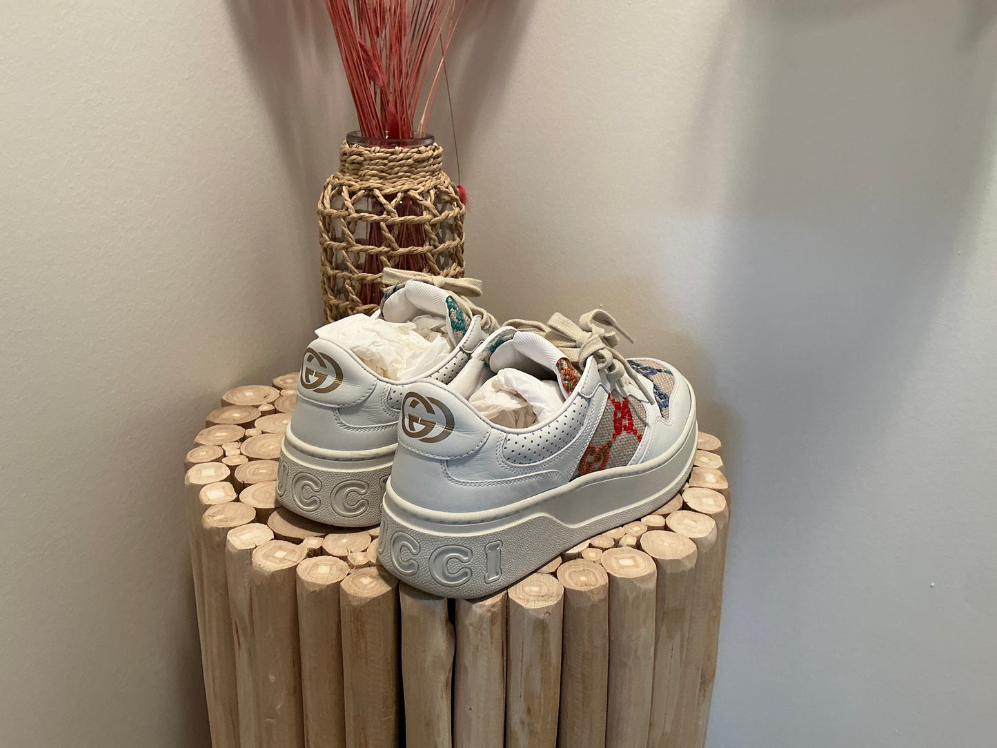 Gucci Platform Sneakers: Size 38