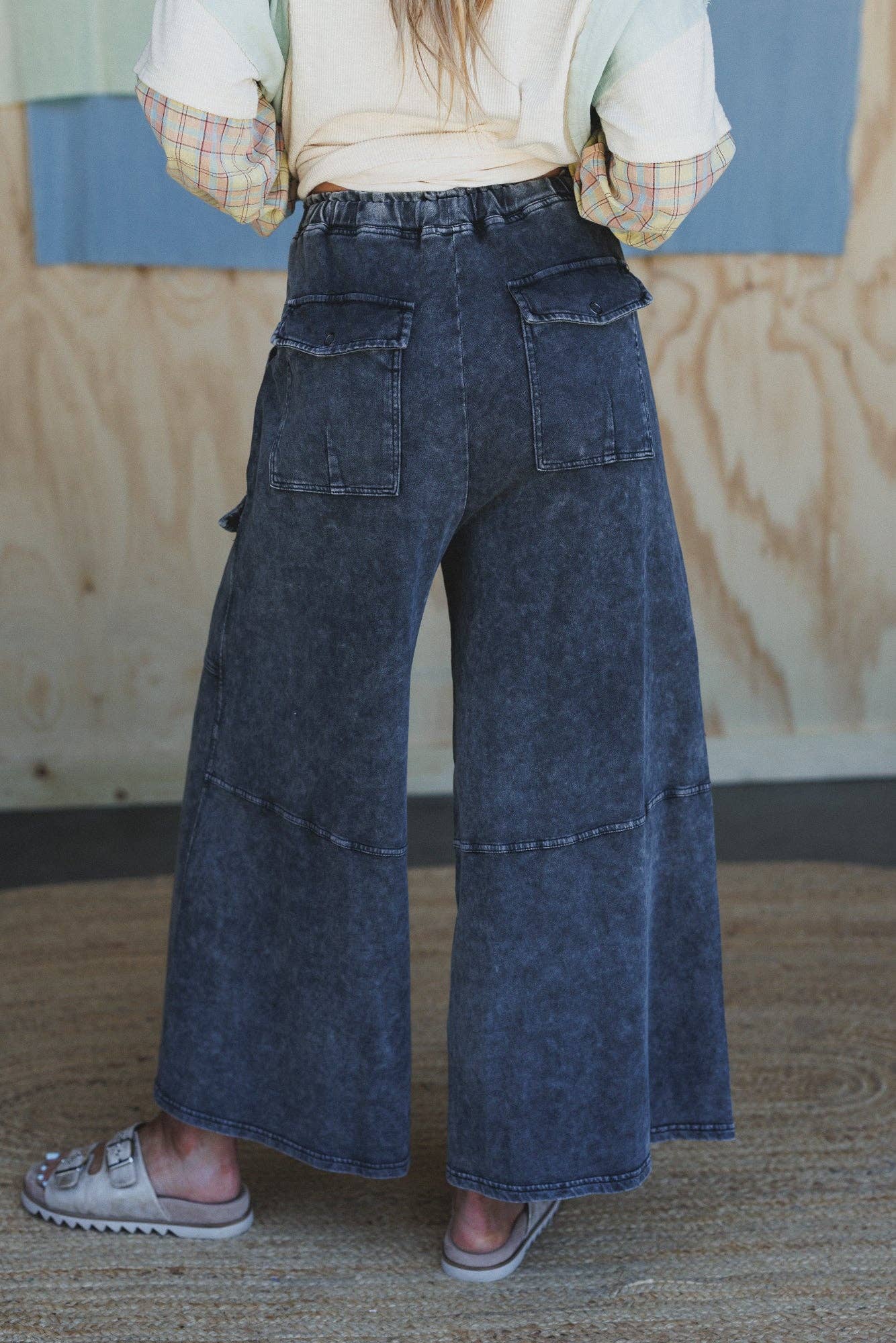 DREW: Cargo Wide Leg Pants