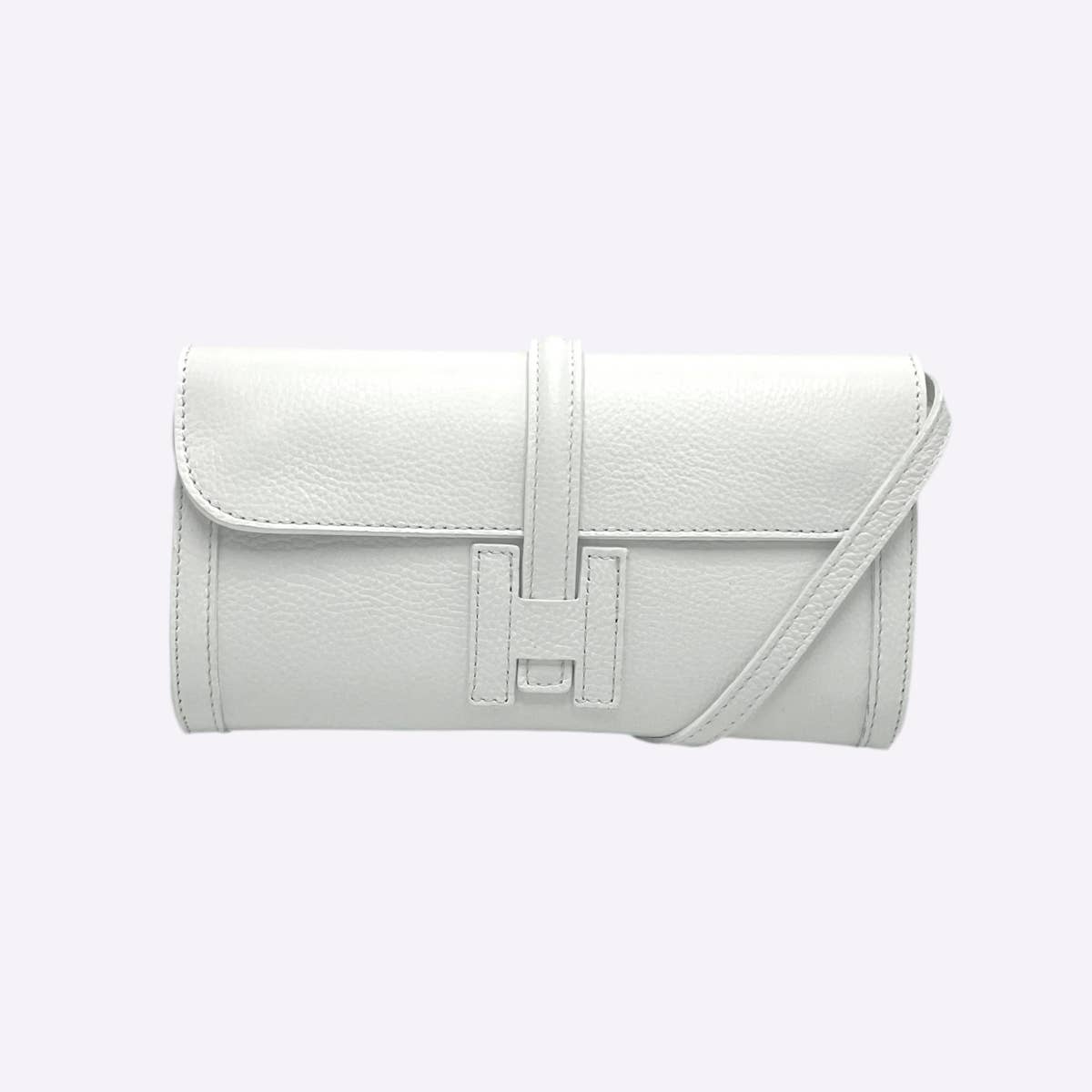 Genuine leather clutch bag, Made in Italy