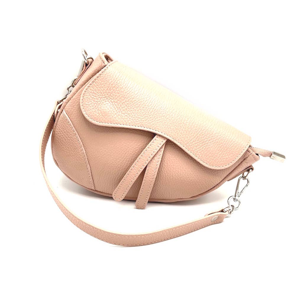 Genuine leather saddle bag