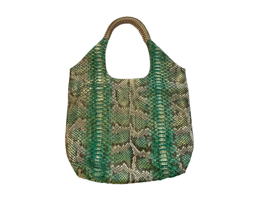 Nada Sawaya Sofia Python Large Shoulder Bag