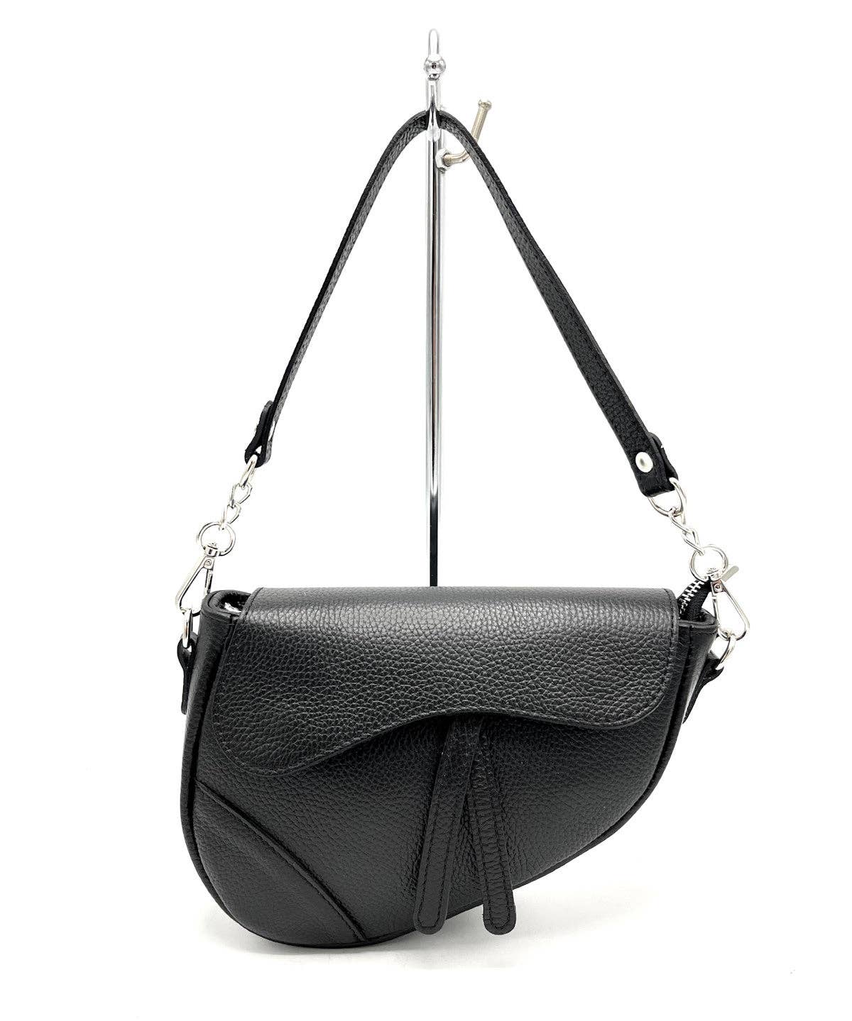 Genuine leather saddle bag