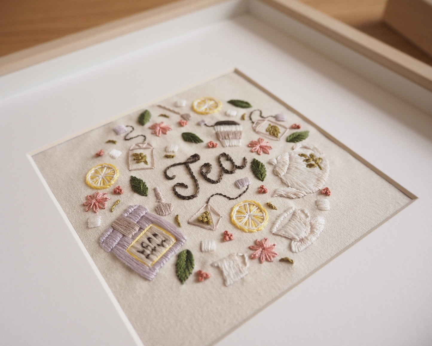 DIY Embroidery Kit Tea Lover from Coffee & Tea Collection