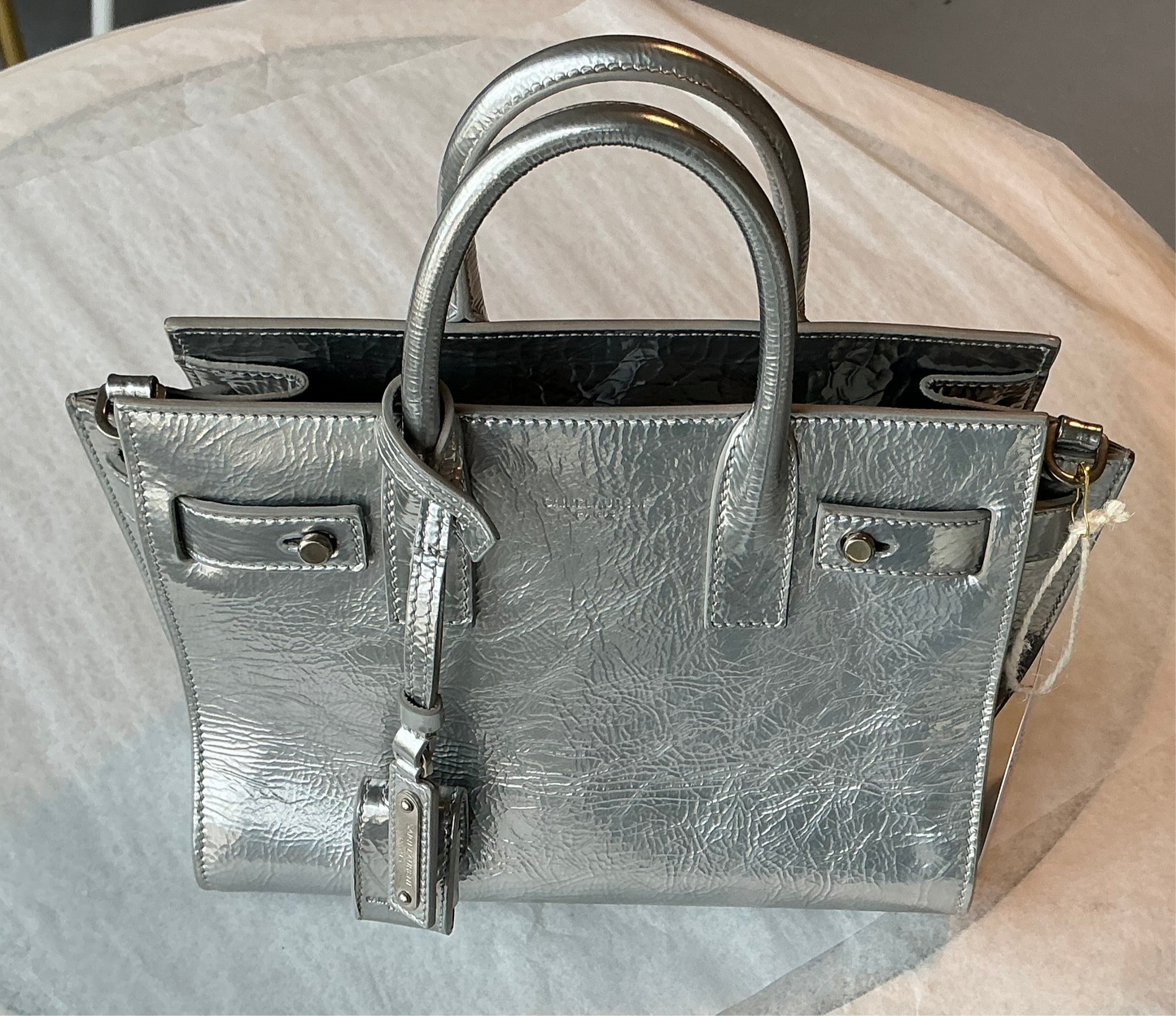 St.Laurent Metallic Mini Sac De Jour