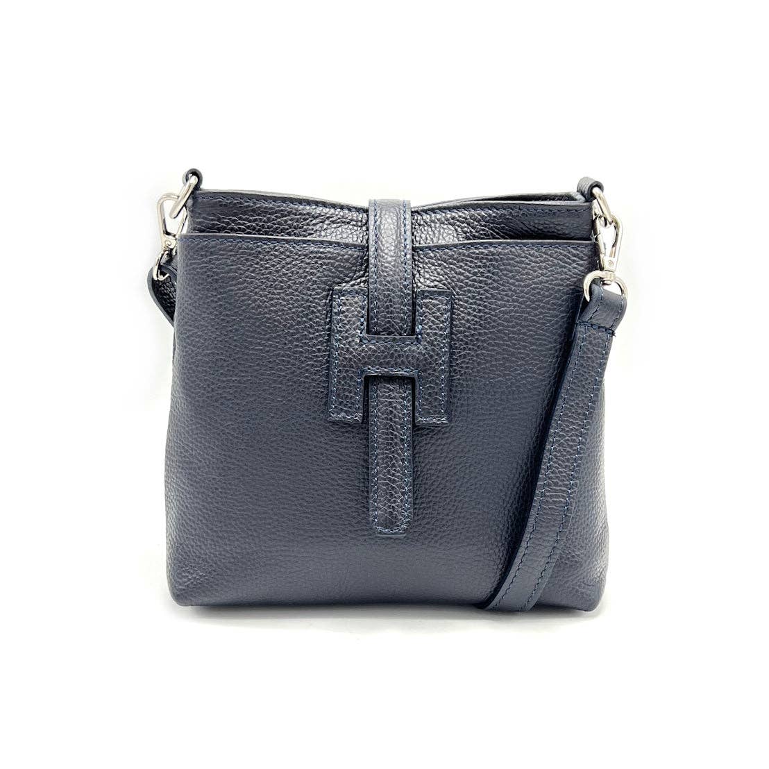 Summer collection, genuine leather shoulder bag, Made in Italy