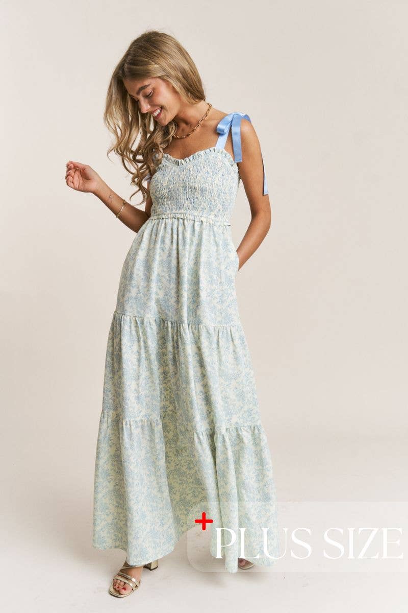 MEADOW: Floral Tiered Maxi Dress