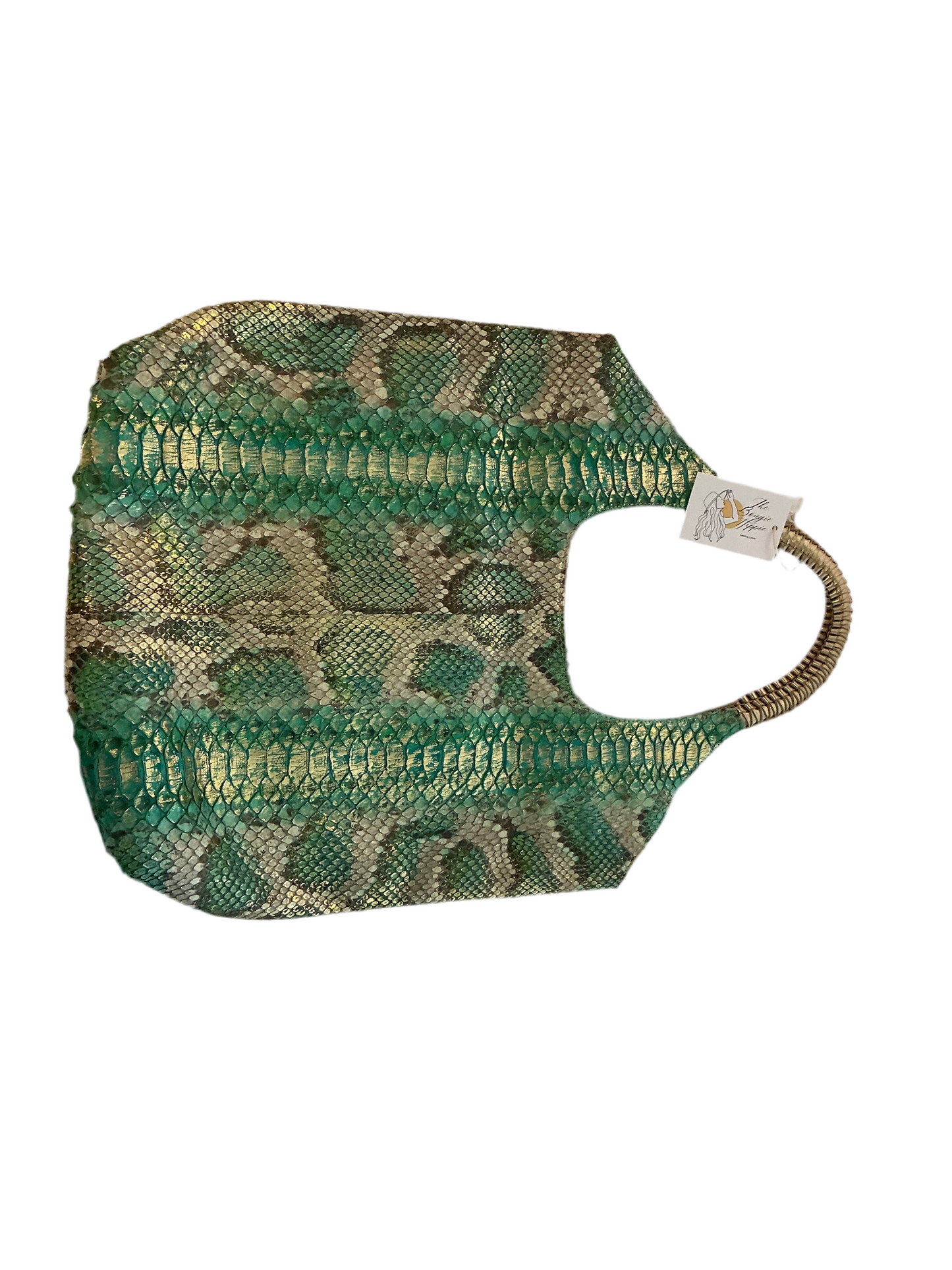Nada Sawaya Sofia Python Large Shoulder Bag