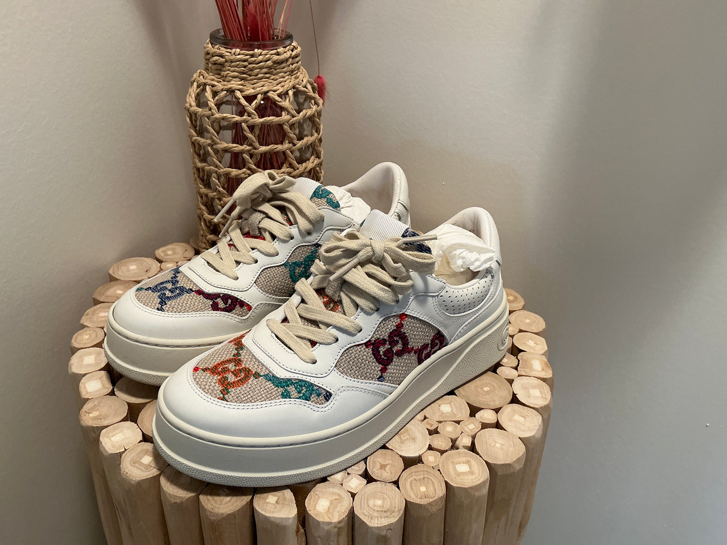 Gucci Platform Sneakers: Size 38