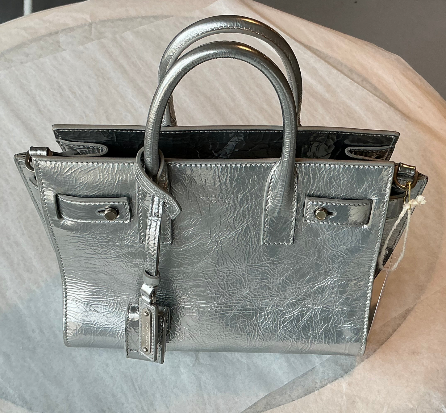 St.Laurent Metallic Mini Sac De Jour