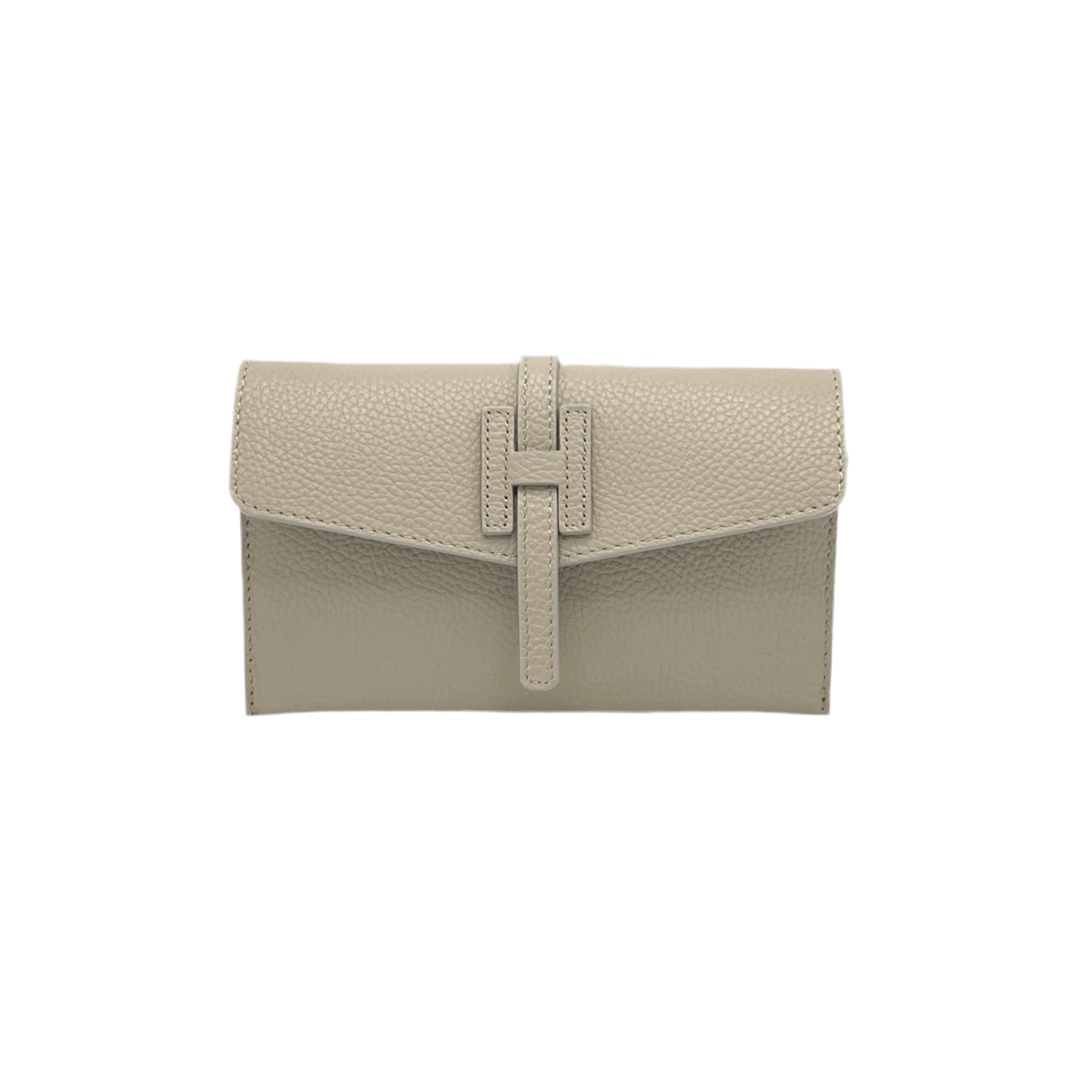 Genuine leather mini clutch bag, Made in Italy