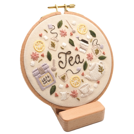 DIY Embroidery Kit Tea Lover from Coffee & Tea Collection