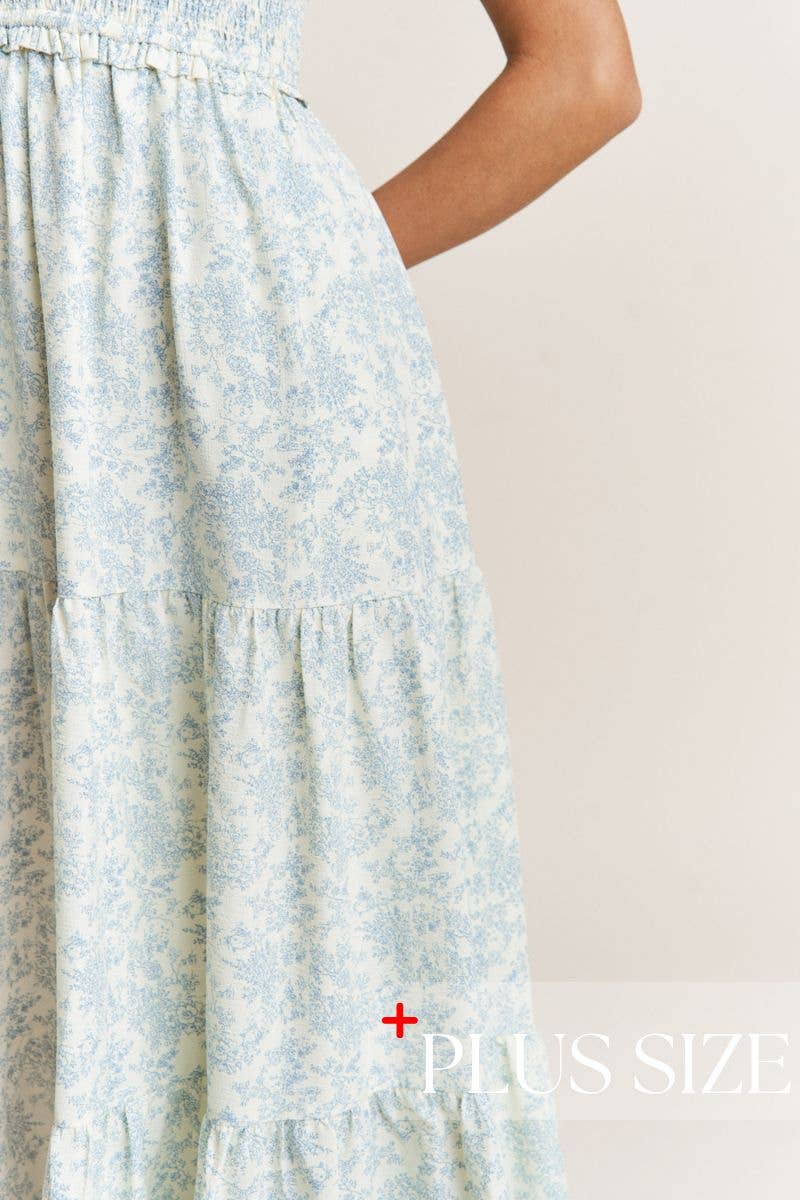 MEADOW: Floral Tiered Maxi Dress