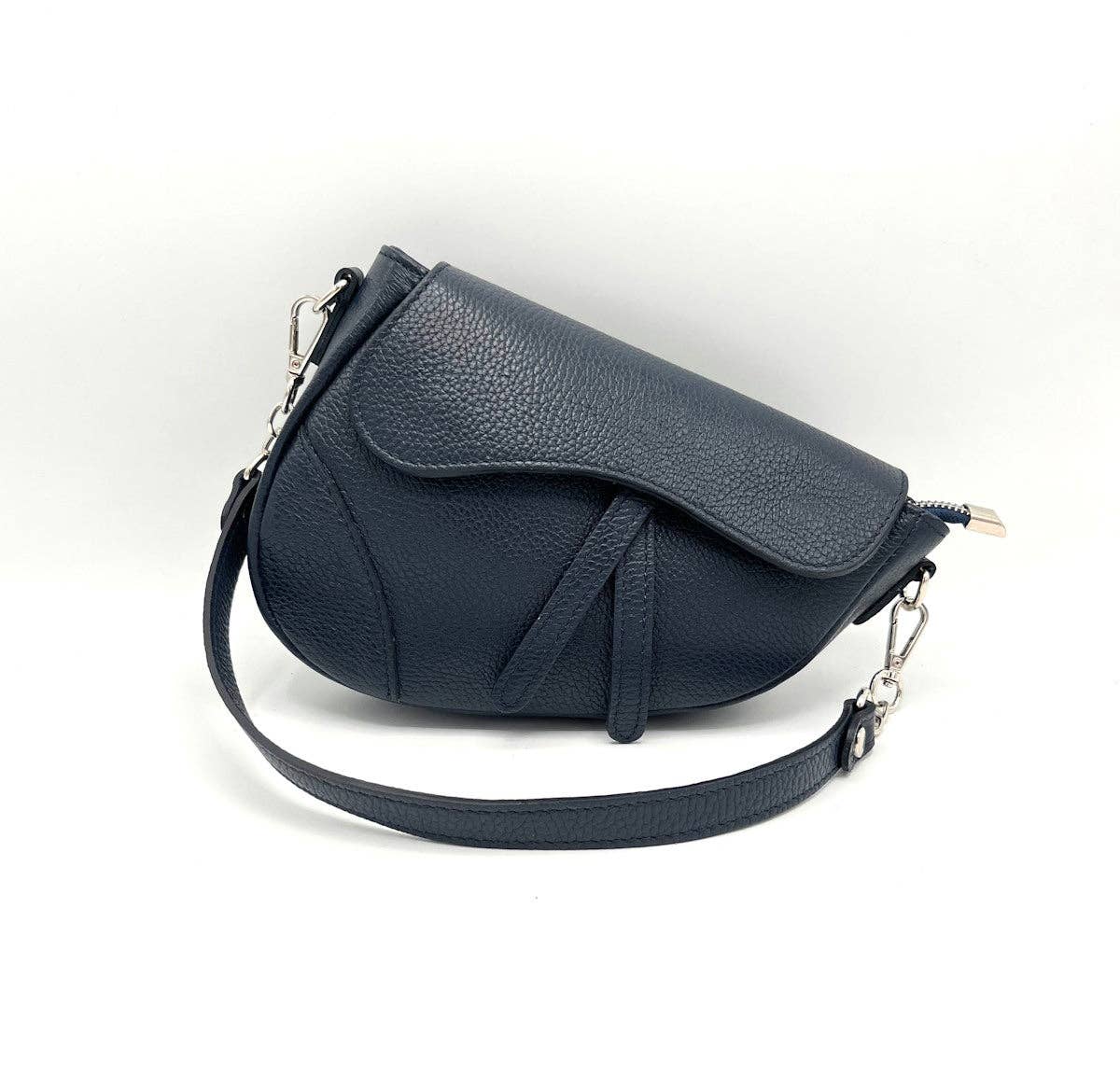 Genuine leather saddle bag