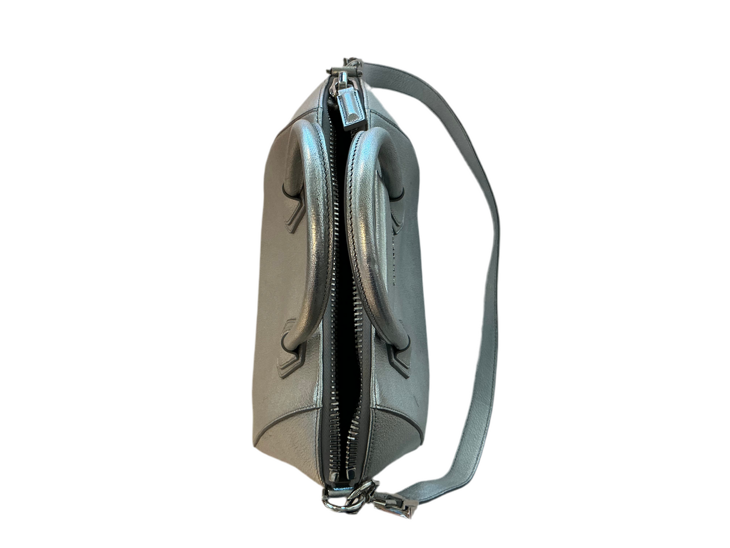 Givenchy Silver Metallic Mini Antigona