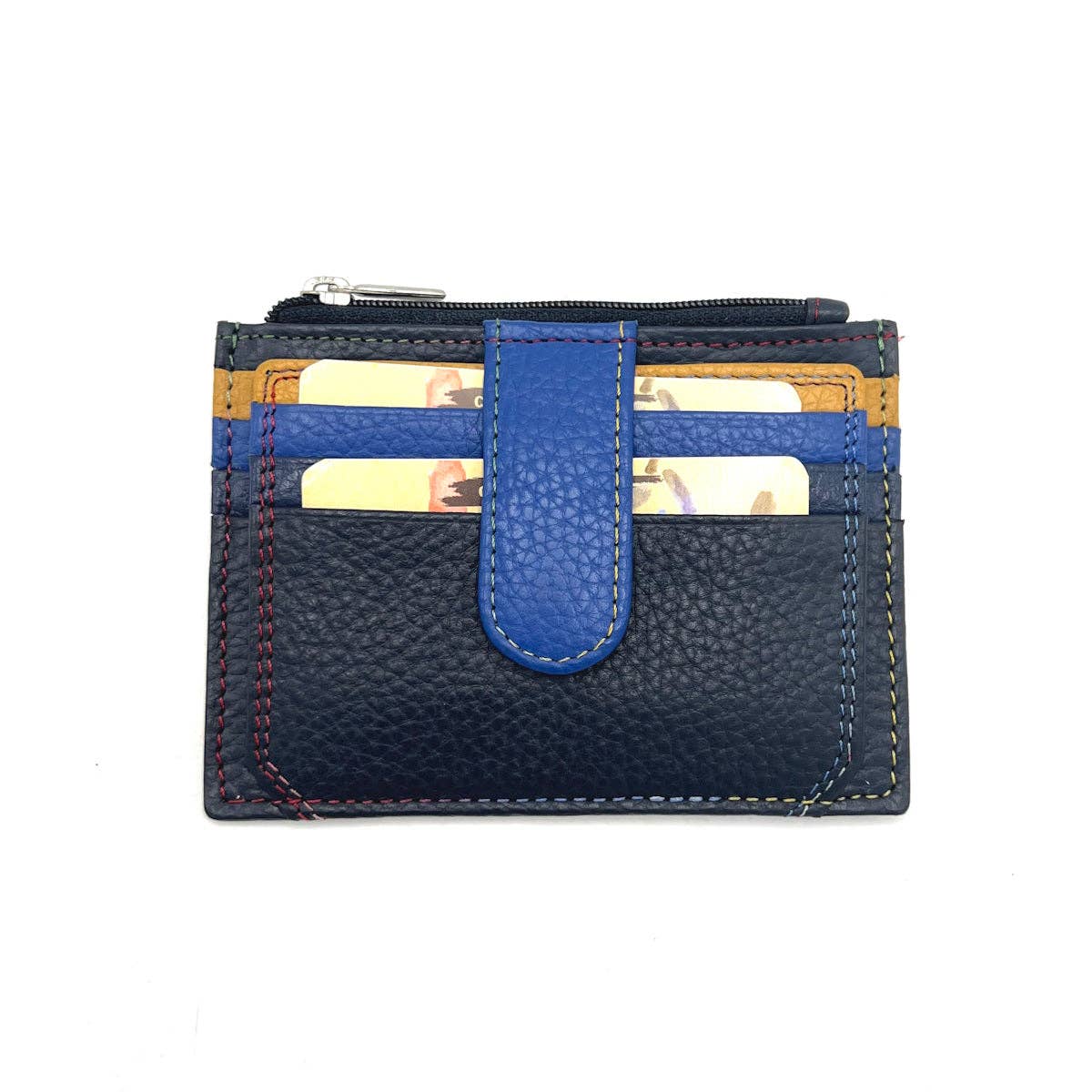 Genuine leather wallet, rainbow color, art. PFU33.392