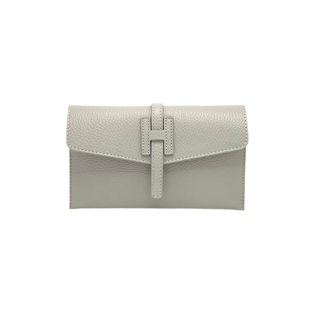 Genuine leather mini clutch bag, Made in Italy
