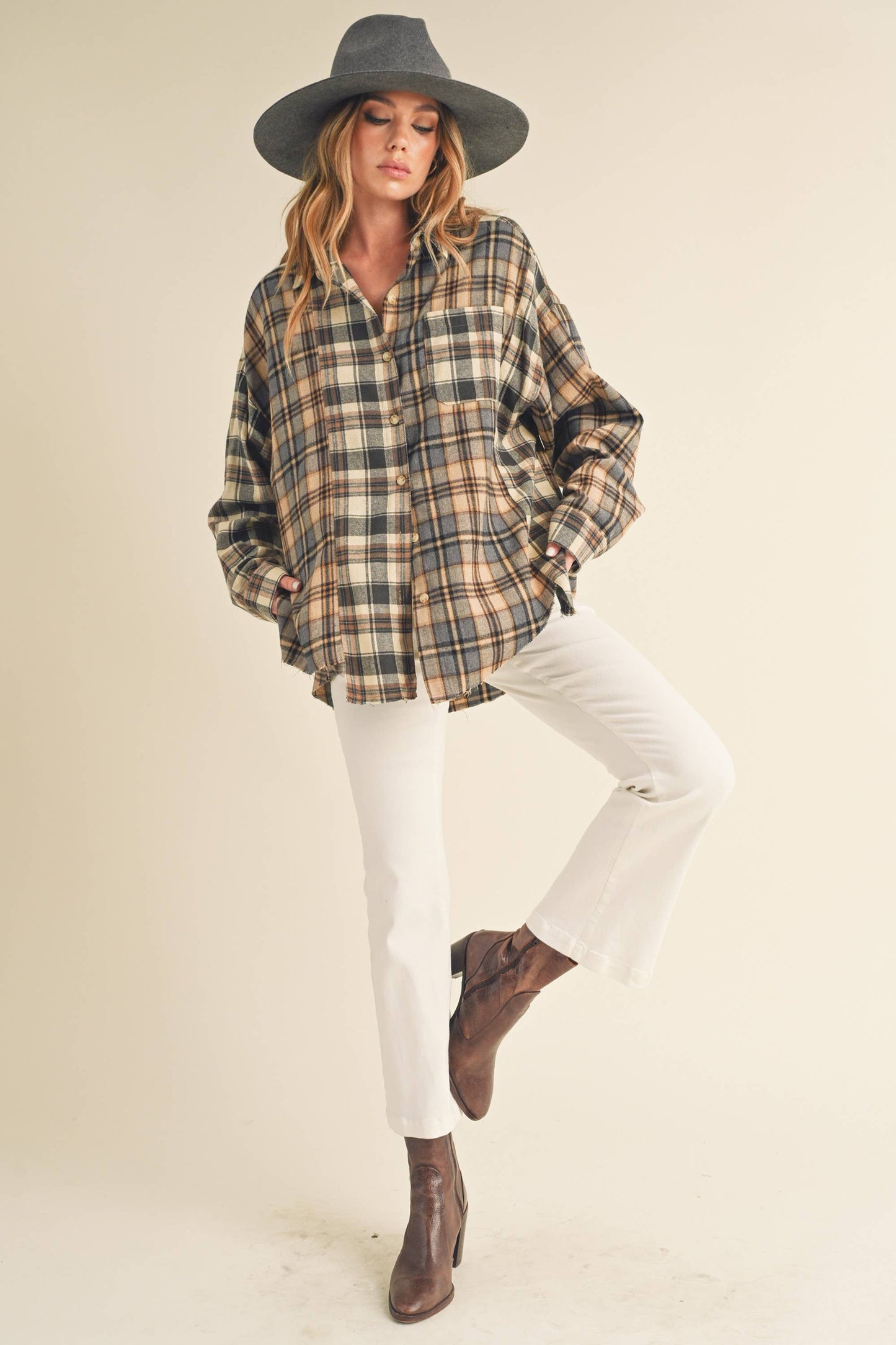 KACEY: Flannel Shirt