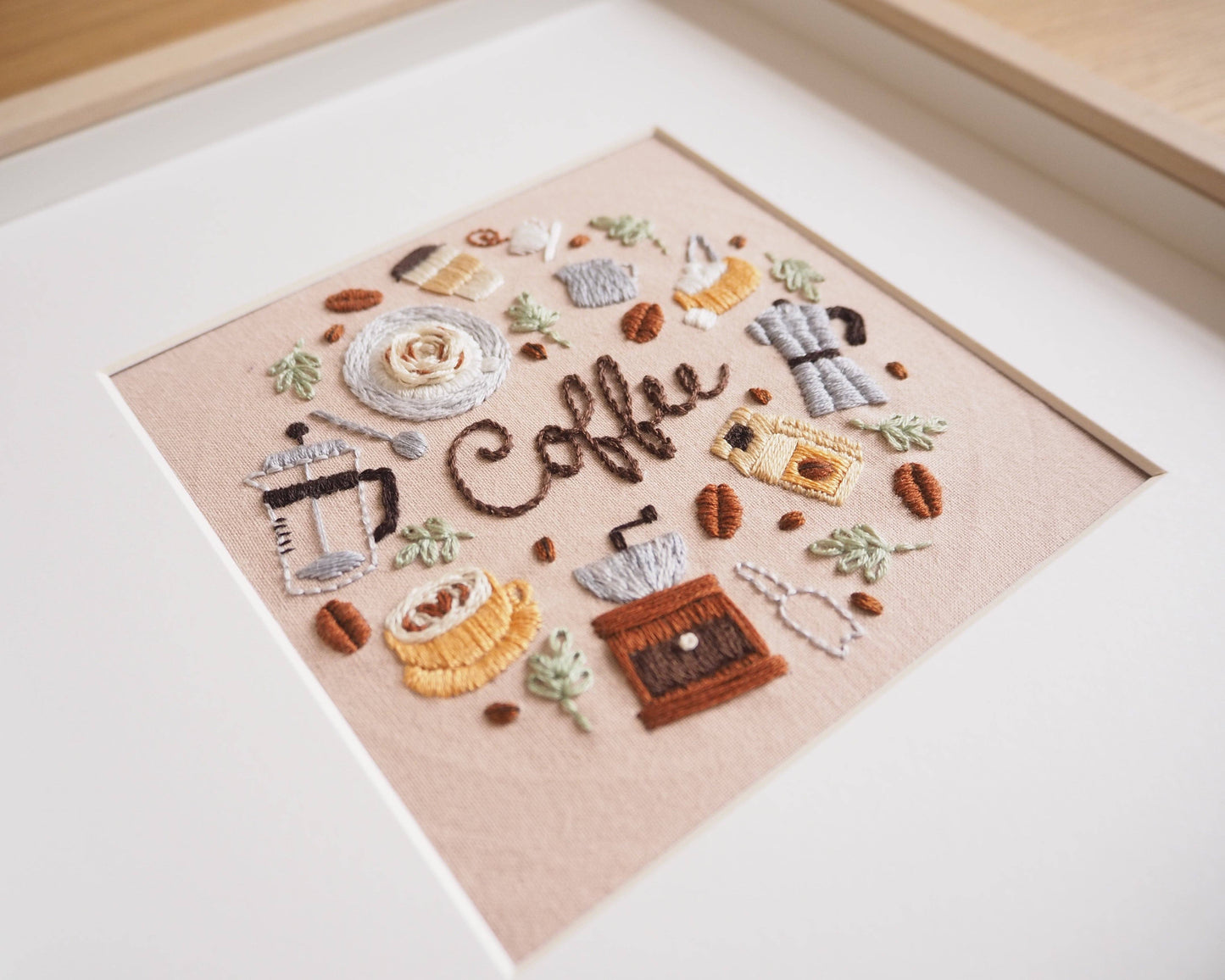 DIY Embroidery Kit Coffee Lover from Coffee & Tea Collection