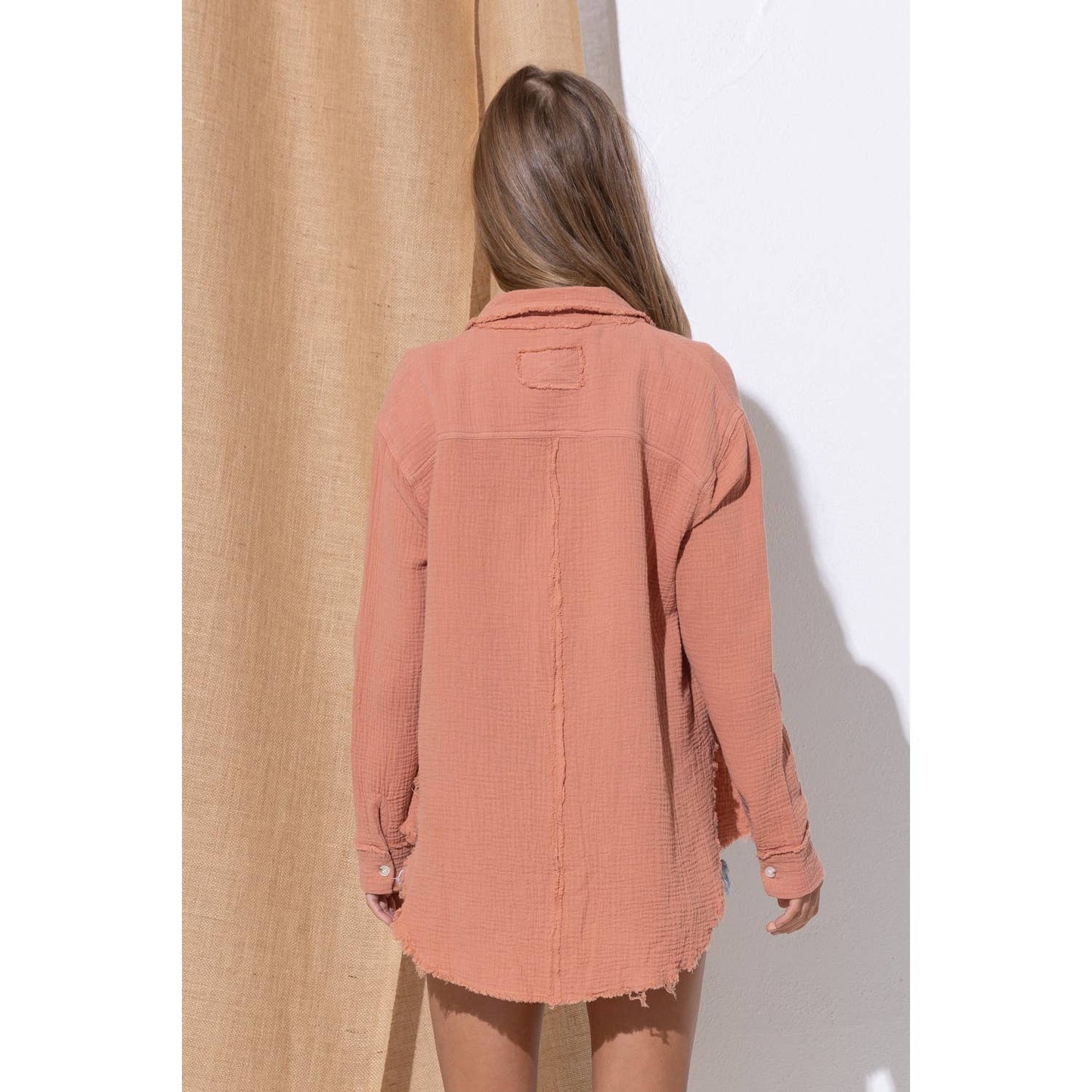 BRIAR: Gauze Button Down