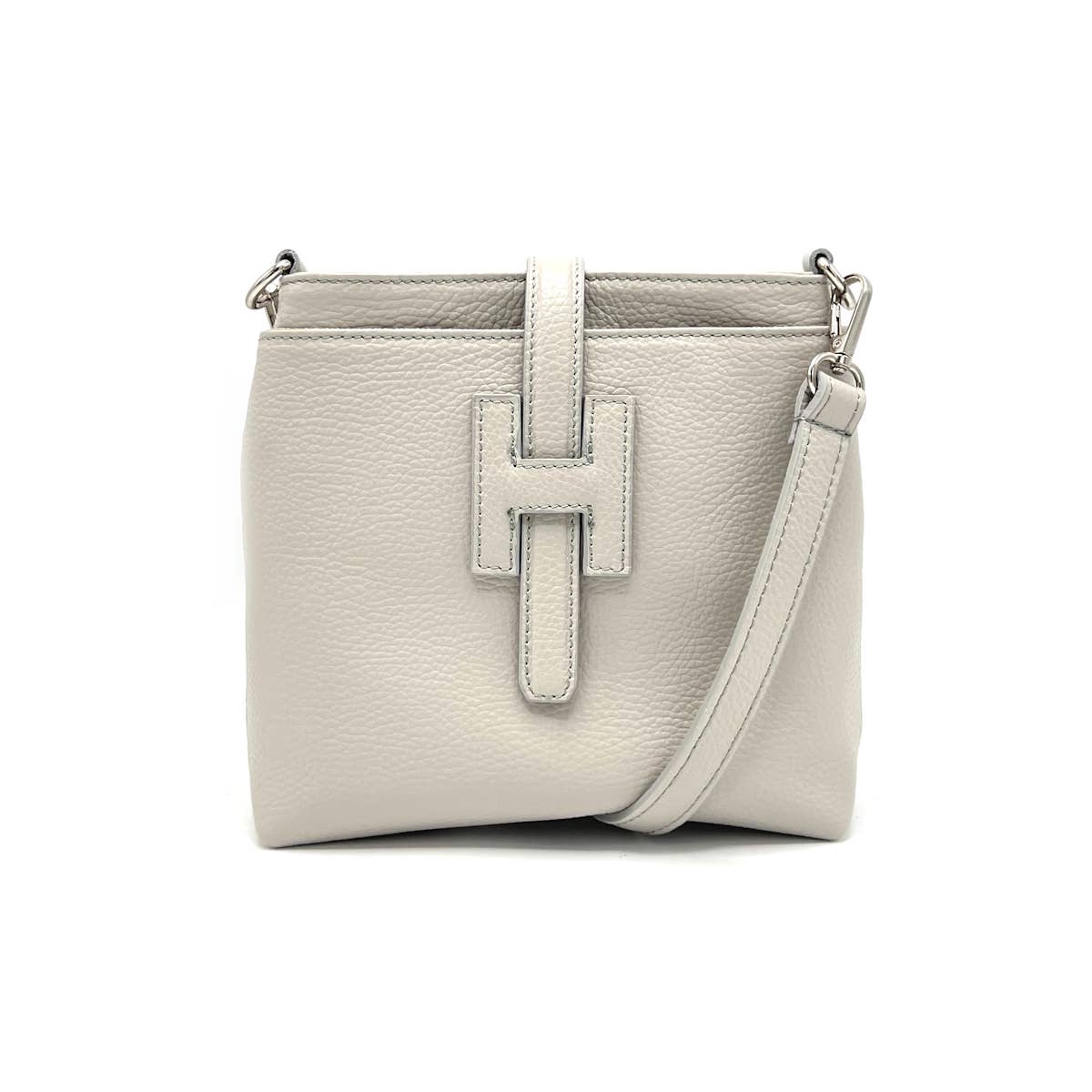 Summer collection, genuine leather shoulder bag, Made in Italy