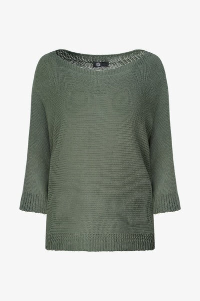 Deborah- Cactus Green Knit top