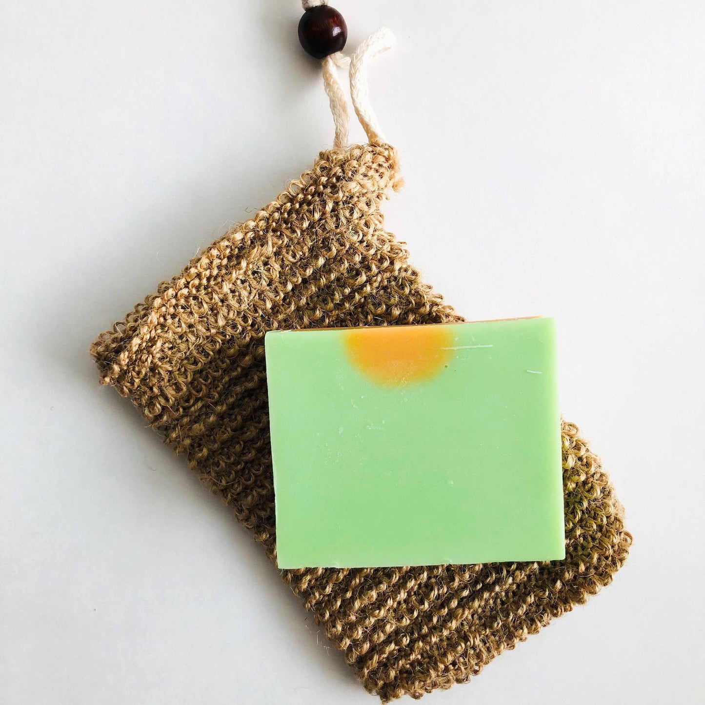 Jute Soap Bag Natural Organic Handmade