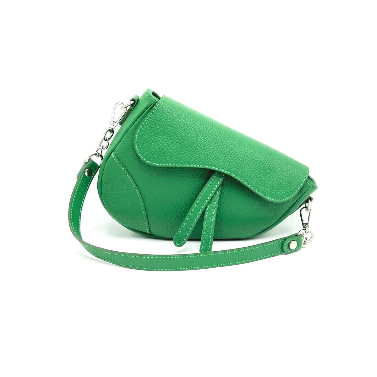 Genuine leather saddle bag